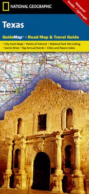 Texas (USA) cestovní mapa GPS komp. NGS
