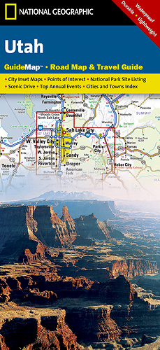 Utah (USA) cestovní mapa GPS komp. NGS
