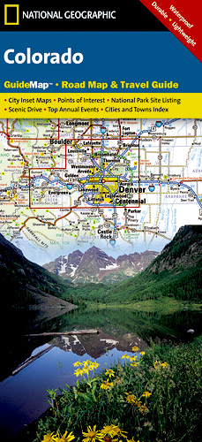detail Colorado (USA) cestovní mapa GPS komp. NGS