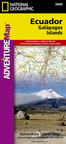 detail Ekvádor a Galapágy Adventure Map GPS komp. NGS