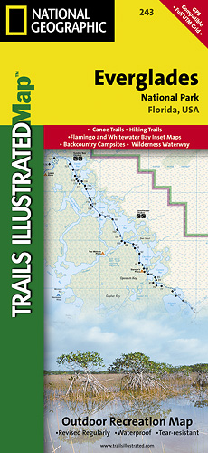Everglades národní park (Florida) turistická mapa GPS komp. NGS