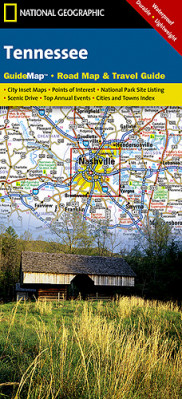Tennessee (USA) cestovní mapa GPS komp. NGS