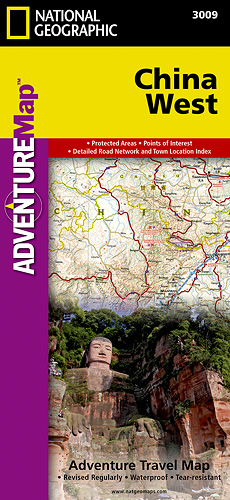Čína Západ Adventure Map GPS komp. NGS