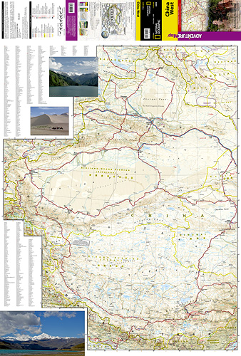 detail Čína Západ Adventure Map GPS komp. NGS