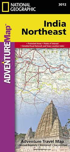 detail Indie Severo-Východ Adventure Map GPS komp. NGS
