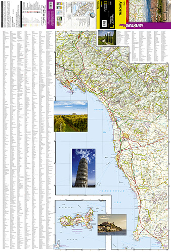 detail Toskánsko Adventure Map GPS komp. NGS