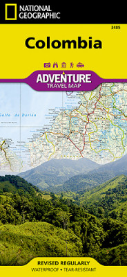 Kolumbie Adventure Map GPS komp. NGS