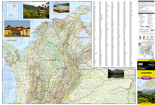 detail Kolumbie Adventure Map GPS komp. NGS