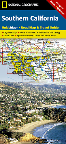 detail Kalifornie Jih (USA) cestovní mapa GPS komp. NGS