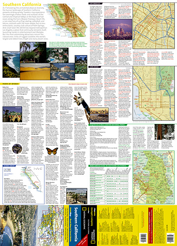 detail Kalifornie Jih (USA) cestovní mapa GPS komp. NGS