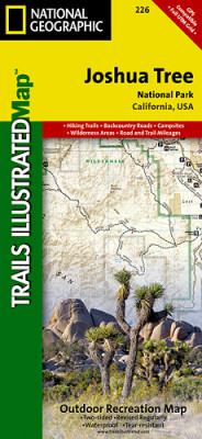 Joshua Tree národní park (Kalifornie) turistická mapa GPS komp. NGS