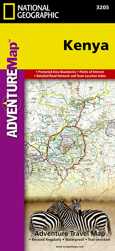detail Keňa Adventure Map GPS komp. NGS