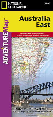 Austrálie Východ Adventure Map GPS komp. NGS