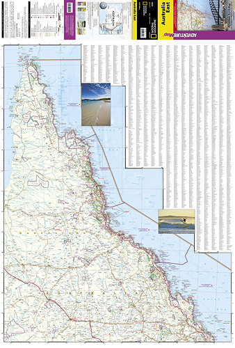 detail Austrálie Východ Adventure Map GPS komp. NGS