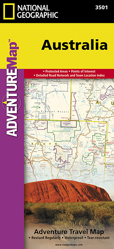 detail Austrálie Adventure Map GPS komp. NGS