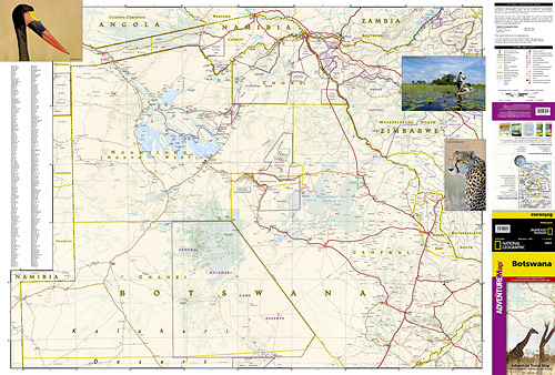 detail Botswana Adventure Map GPS komp. NGS