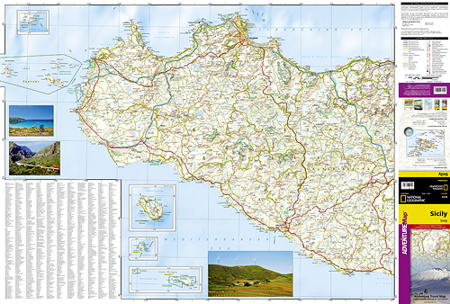 detail Sicílie Adventure Map GPS komp. NGS