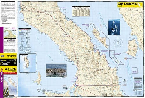 detail Baja California Sever Adventure Map GPS komp. NGS
