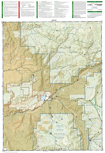 detail Flat tops NW, Meeker (Colorado) turistická mapa GPS komp. NGS