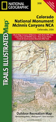 Colorado Nat. Monument národní park (Colorado) turistická mapa GPS komp. NGS