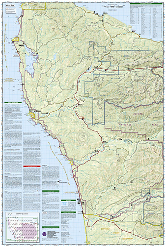 detail Olympic národní park (Washington) turistická mapa GPS komp. NGS