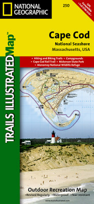 Cape Cod Nat. Seashore národní park (Massachusetts) turistická mapa GPS komp. NG
