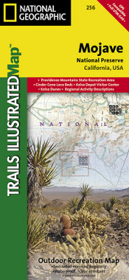 Mojave národní park (Kalifornie) turistická mapa GPS komp. NGS