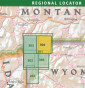 náhled Tower / Canyon Yellowstone národní park turistická mapa NGS GPS
