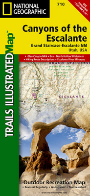 Canyons of the Escalante národní park (Utah) turistická mapa GPS komp. NGS