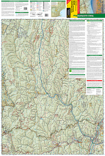 detail Green Mountain Nat.Forest North národní park (Alaska) turistická mapa GPS komp.