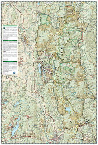 detail Green Mountain Nat.Forest North národní park (Alaska) turistická mapa GPS komp.