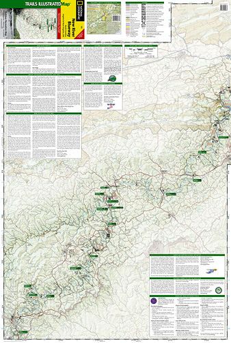 detail New River Blueway národní park (North Carolina-Virginia) turistická mapa GPS kom