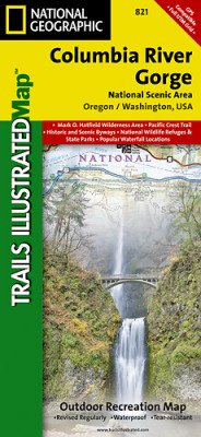 Columbia River Gorge národní park (Oregon) turistická mapa GPS komp. NGS