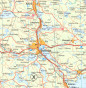 náhled Švédsko Střed #4 1:250t mapa NORSTEDTS