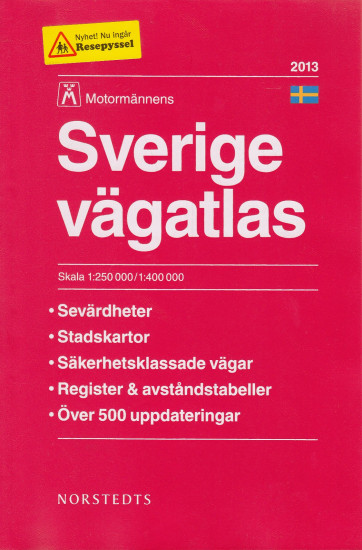 detail Švédsko (Sweden) autoatlas A4 1:250t - 400t NORSTEDTS