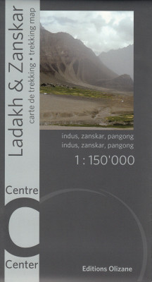 Ladakh & Zanskar Central (Indus, Zanskar, Pangong) 1:150t mapa OLIZANE