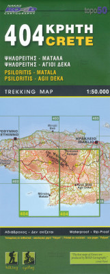 Psiloritis, Matala (Kréta) 1:50.000, turistická mapa ORAMA #404