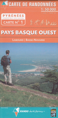 #1 Pays Basque Ouest 1:50t mapa RANDO