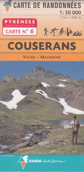 detail #6 Couserans, Valier, Maubermé 1:50t mapa RANDO