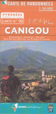 #10 Canigou, Vallespir, Fenouillédes 1:50t mapa RANDO