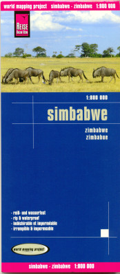 Zimbabwe 1:800.000 mapa RKH