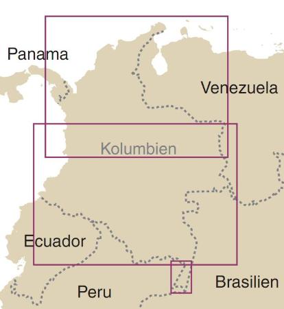 detail Kolumbie 1:1,4m mapa RKH