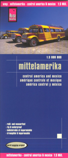 detail Střední Amerika a Mexiko 1:3m mapa RKH