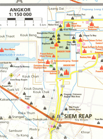 detail Kambodža (Cambodia) 1:500t mapa RKH