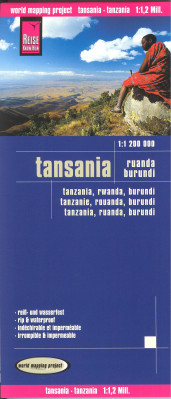 Tanzánie (Tanzania) 1:1,2m mapa RKH