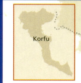 detail Korfu (Corfu) 1:65t mapa RKH
