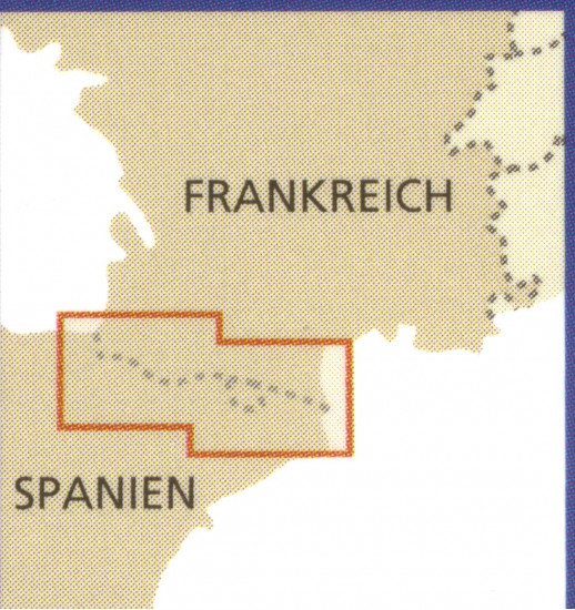 detail Pyreneje 1:250t mapa RKH