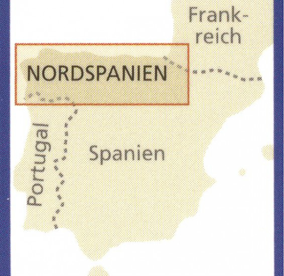 detail Španělsko Sever (Spain North) 1:350t mapa RKH