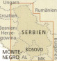náhled Srbsko, Černá Hora, Kosovo (Serbia, Montenegro) 1:385t mapa RKH