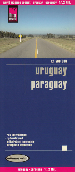 detail Uruguay, Paraguay 1:1,2m mapa RKH